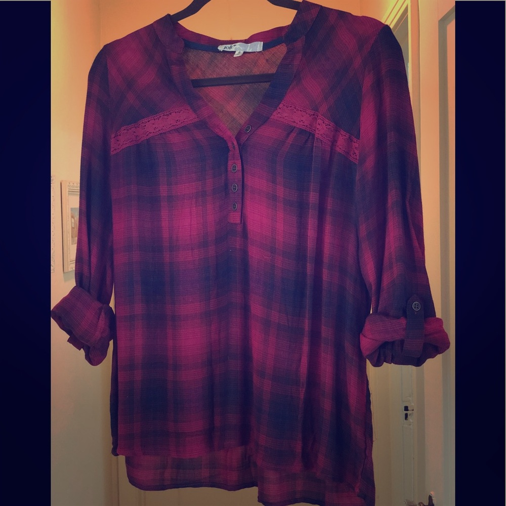 Plaid Jolt Blouse